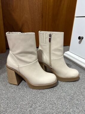 A New Day Beige Ankle Boots